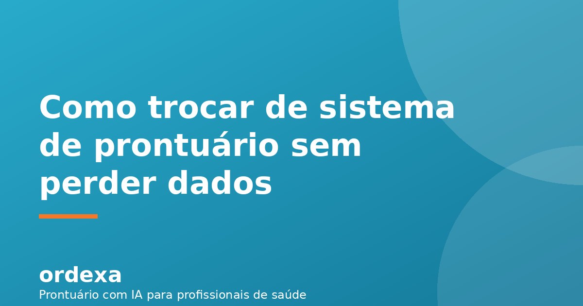 Profissional de saúde exportando dados de pacientes de um sistema para outro